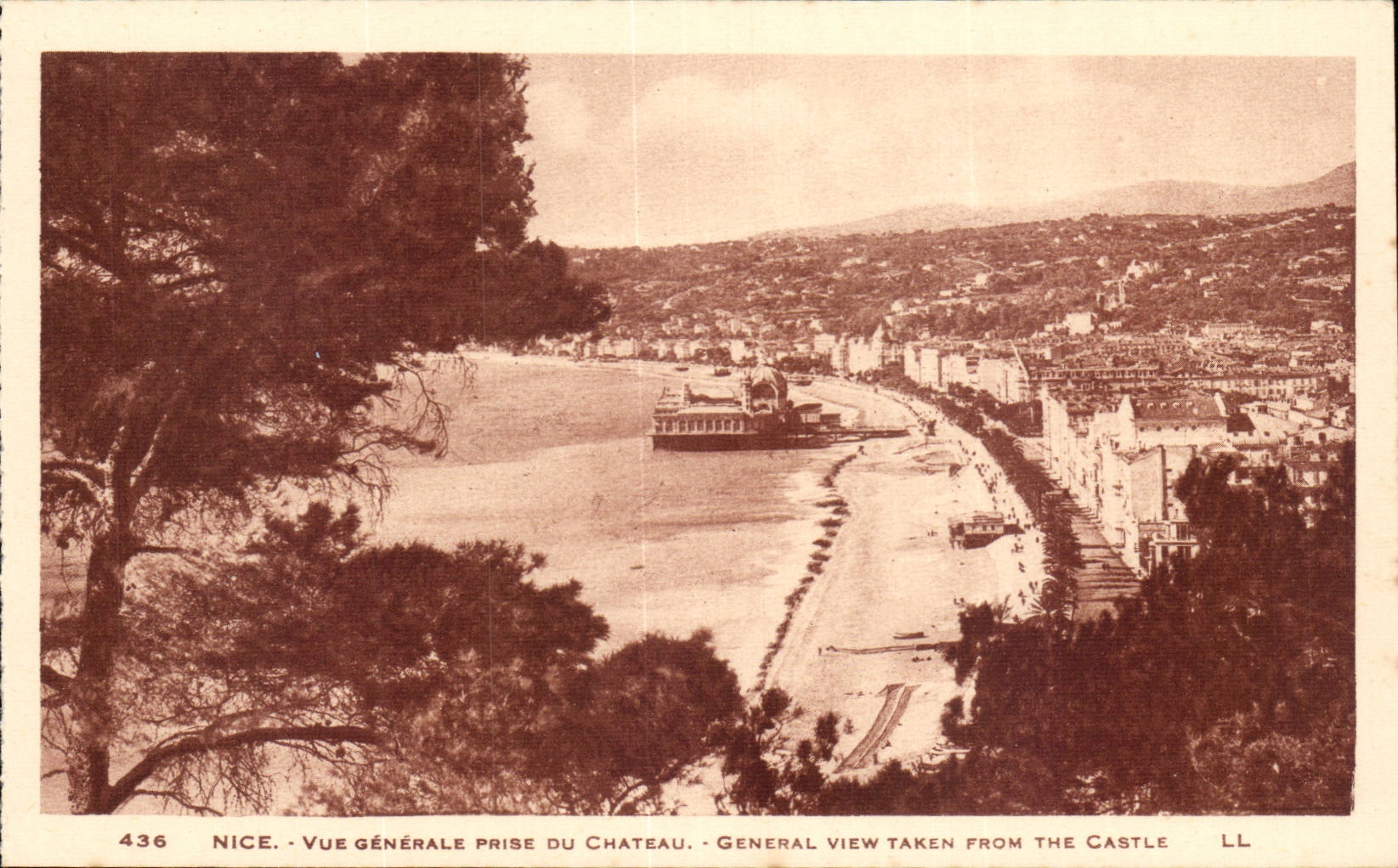 Nice CPA Vue generale prise du chateau