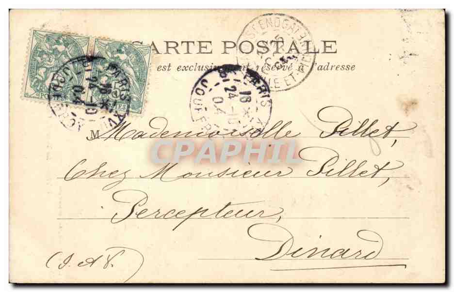Paris CPA La tour de Clovis — Rückseite
