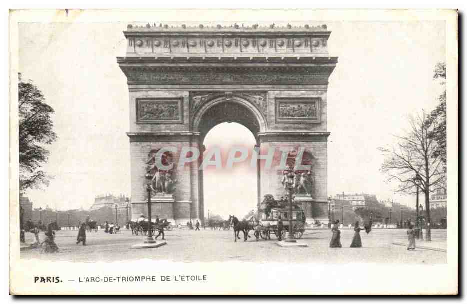 Paris CPA Arc de triomphe de l'etoile