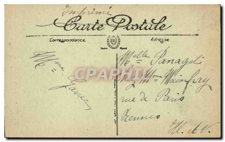 Paris CPA Hotel des Invalides le tombeau de Napoleon Le sarcophage — Rückseite