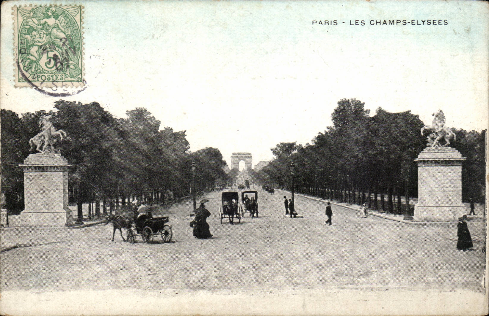 Paris CPA Les Champs Elysees