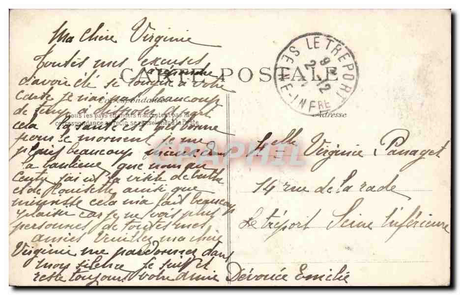 Paris CPA L'eglise russe (Russie Russia) — Rückseite