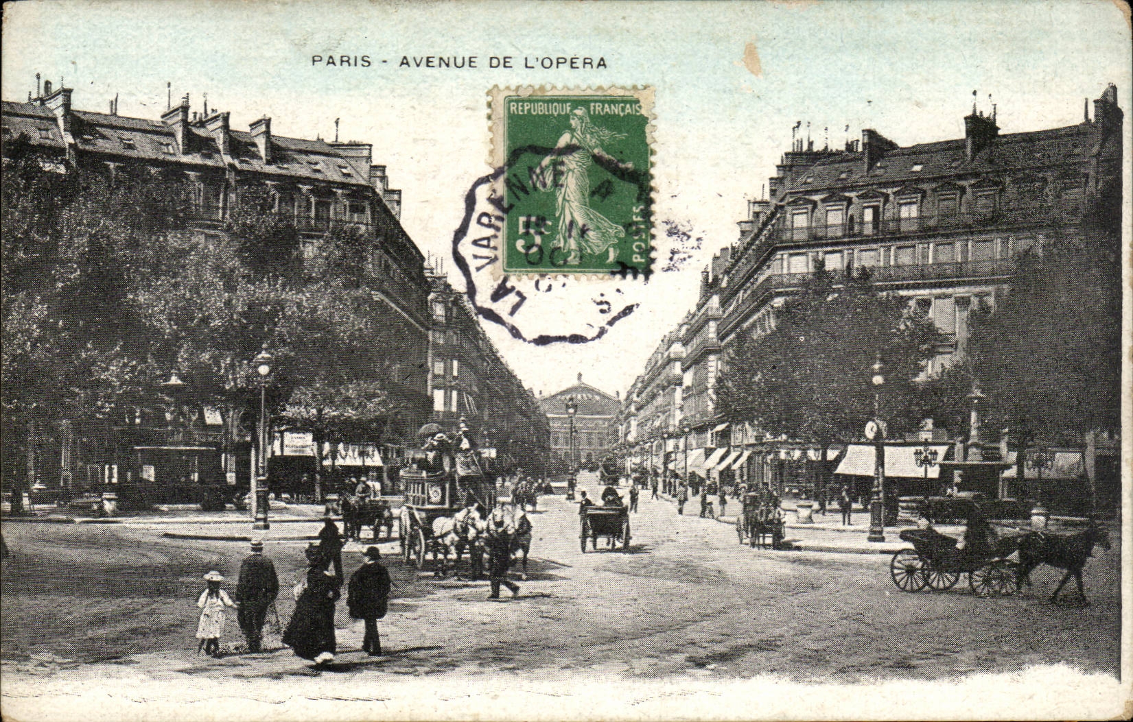 Paris CPA Avenue de l'opera