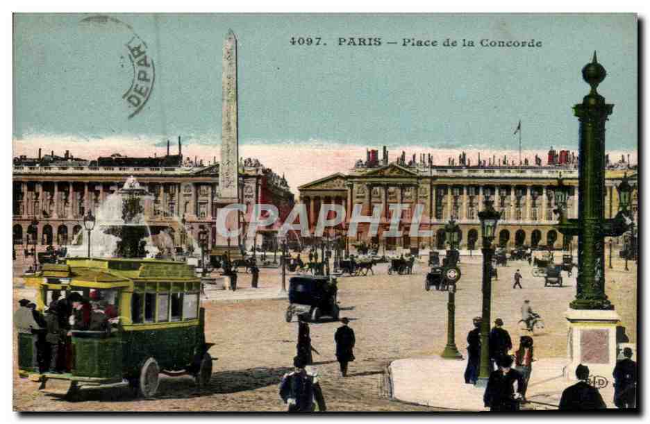 Paris CPA Place de la Concorde