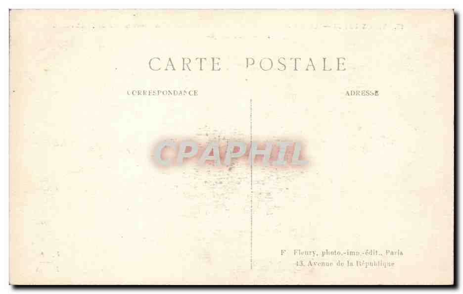 Paris CPA Ancien panorama des 7 ponts pendant la construction de l'hotel Dieu Document unique — Rückseite