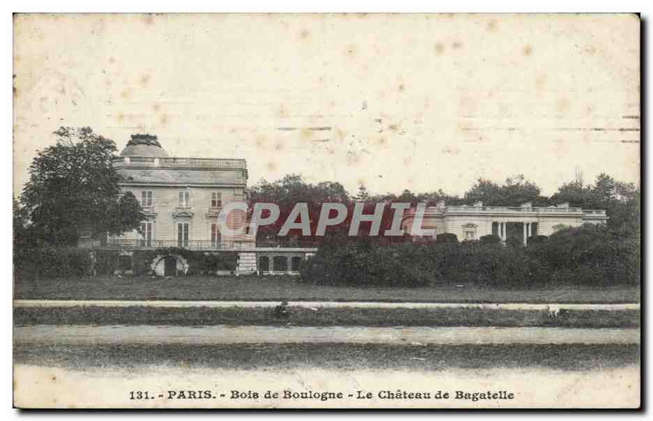 Paris CPA Bois de Boulogne Le chateau de Bagatelle