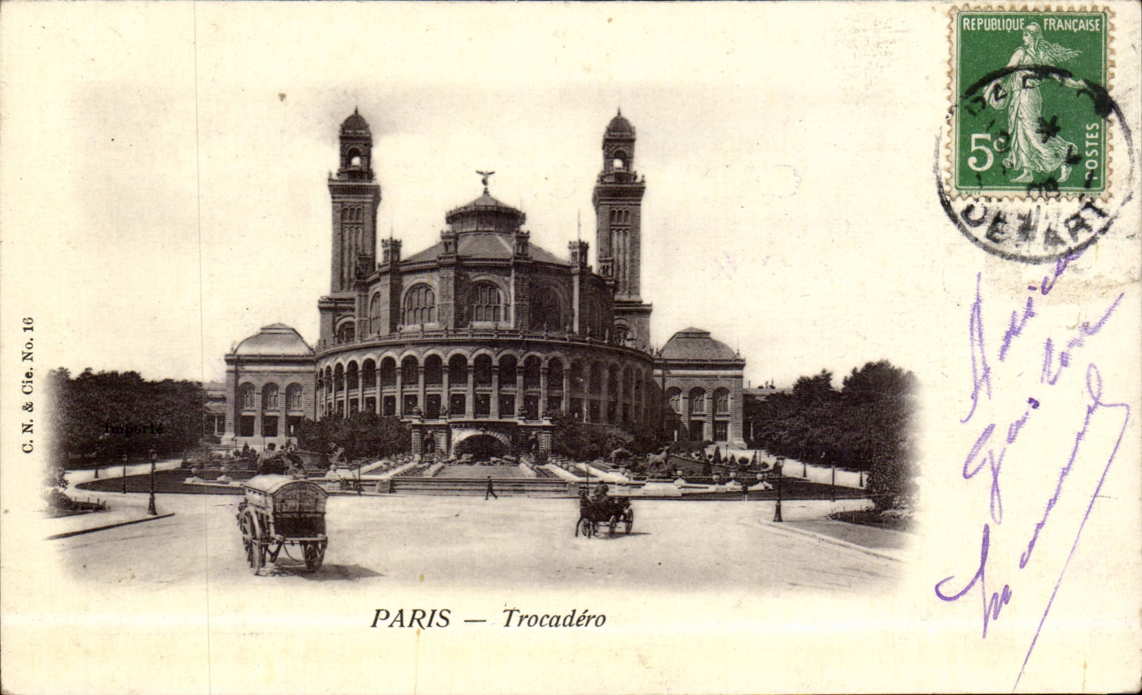 Paris CPA La Trocadero