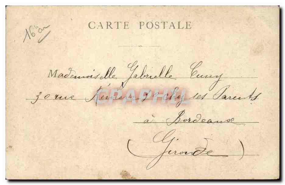 Paris CPA L'allee des acacias — Rückseite
