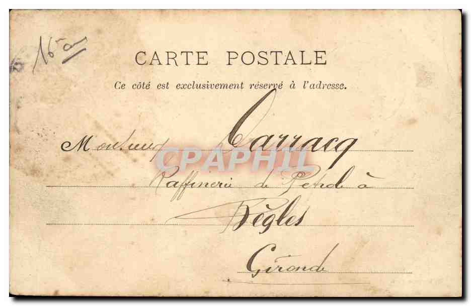 Paris CPA le musee Galliera — Rückseite