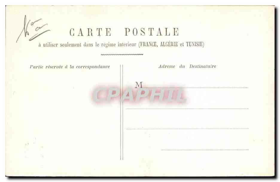Paris CPA Eglise d'Auteuil — Rückseite
