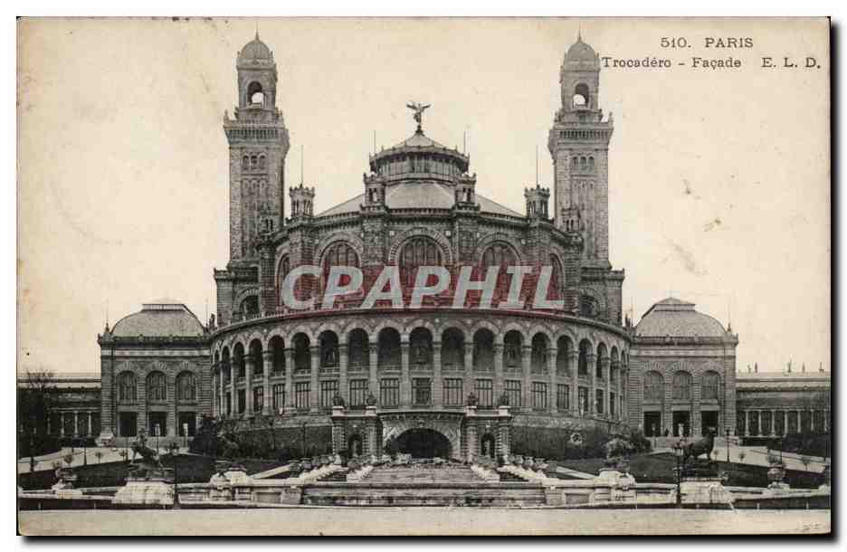 Paris CPA Trocadero Facade