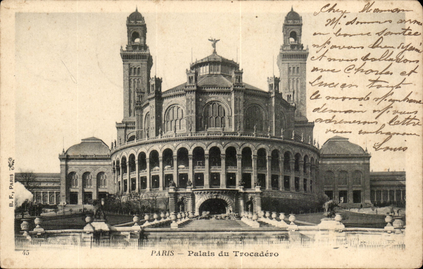 Paris CPA Palais du Trocadero