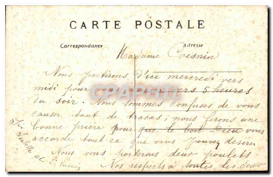 Paris CPA Colonne vendome  — Rückseite