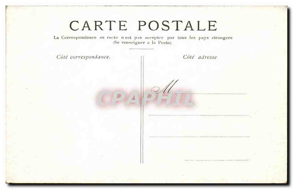 Paris CPA Le palais royal — Rückseite