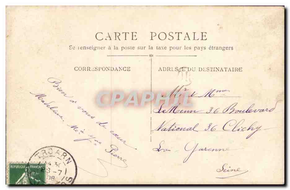 CPA Fantaisie Enfant et pigeons — Rückseite