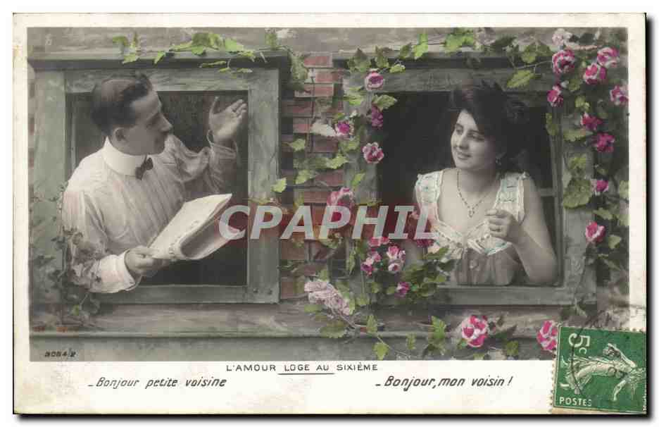 L'Amour loge au sixième — scène de rencontre amoureuse — éditeur NORA