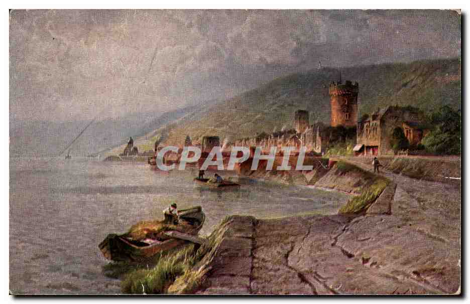 CPA Fantaisie Paysage Rudesheim