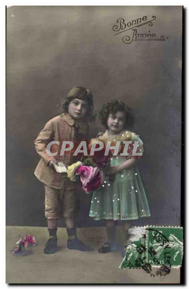 CPA Fantaisie Enfants Bonne annee