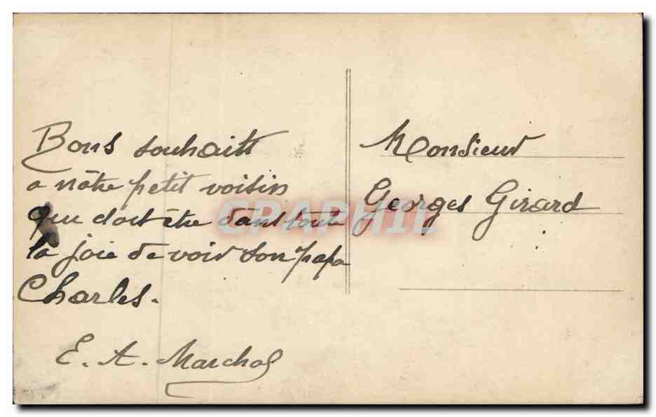 CPA Fantaisie Enfant Accordeone — Rückseite