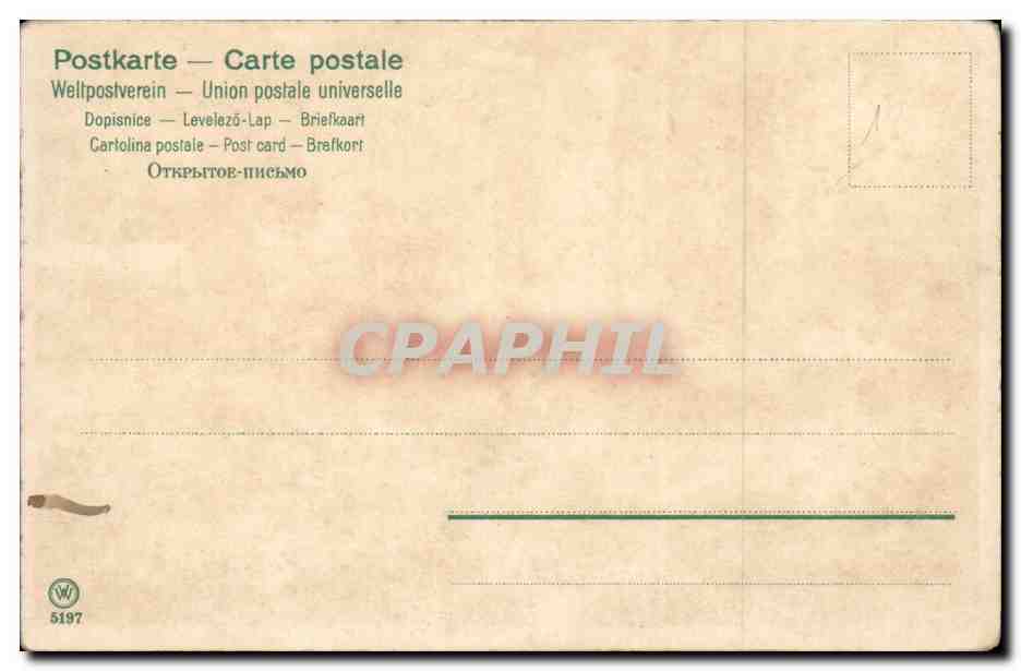 CPA Fantaisie Paysage Biches — Rückseite