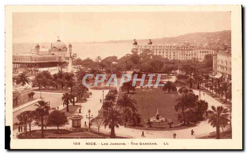Nice CPA Les jardins