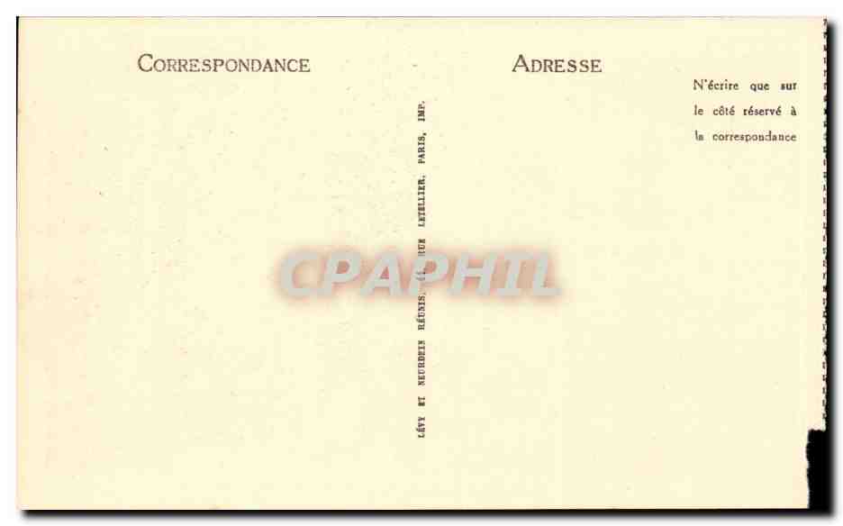 Nice CPA Les jardins — Rückseite