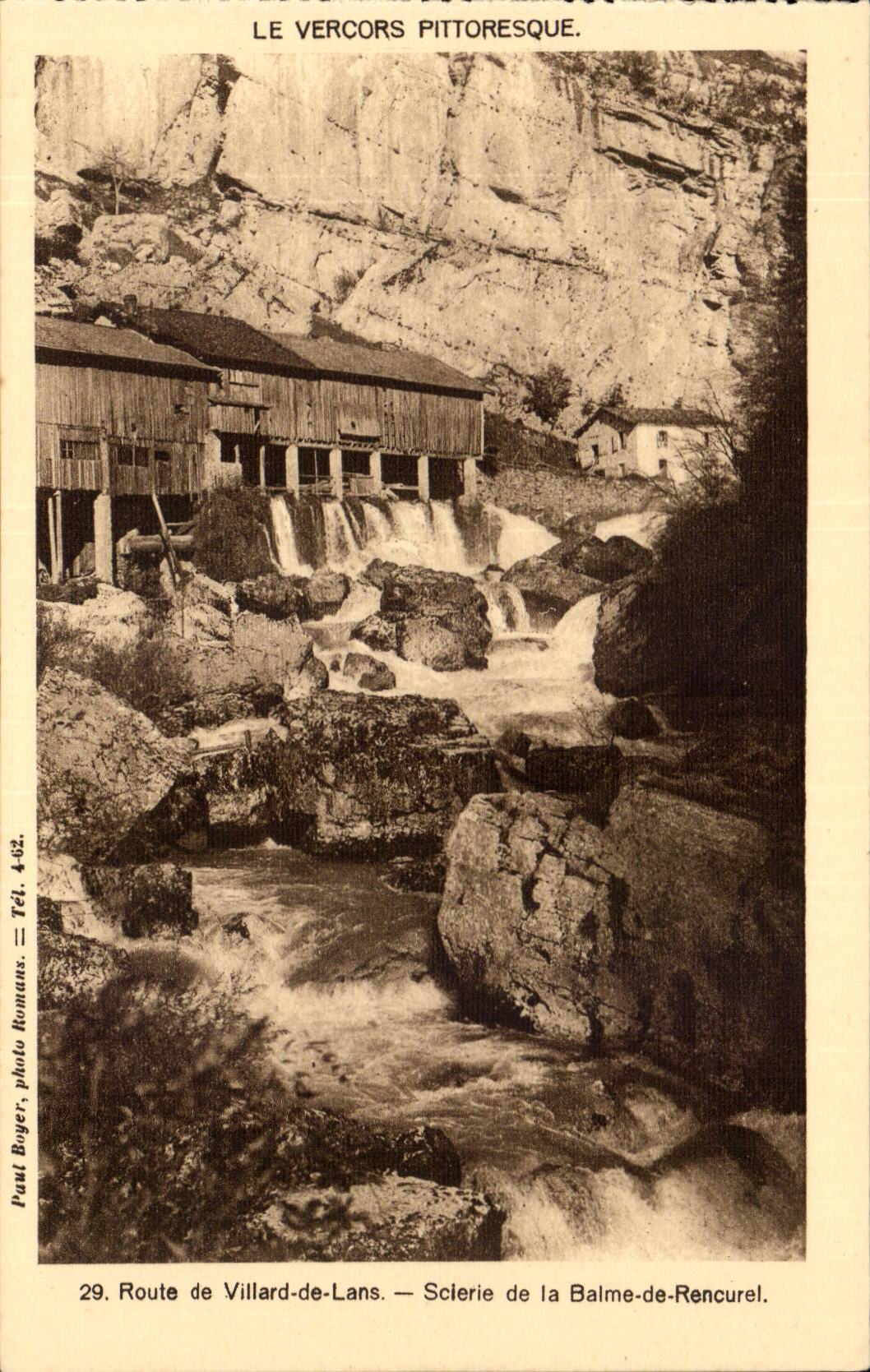Vercors CPA Route de Villard de lans Scierie de la Balme de Rencurel