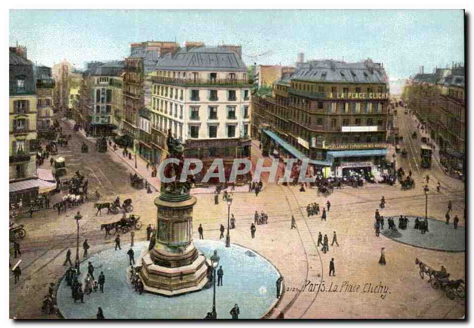 Paris CPA La place Clichy