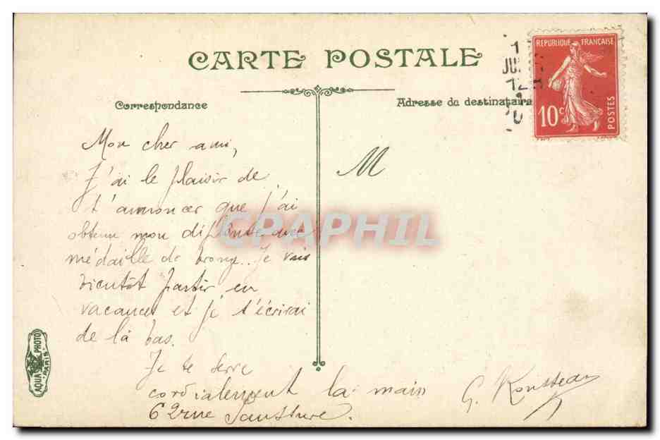 Paris CPA La place Clichy — Rückseite