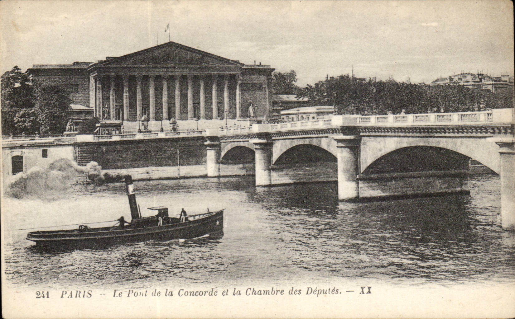 Paris CPA Le pont de la Concorde La chambre des deputes 