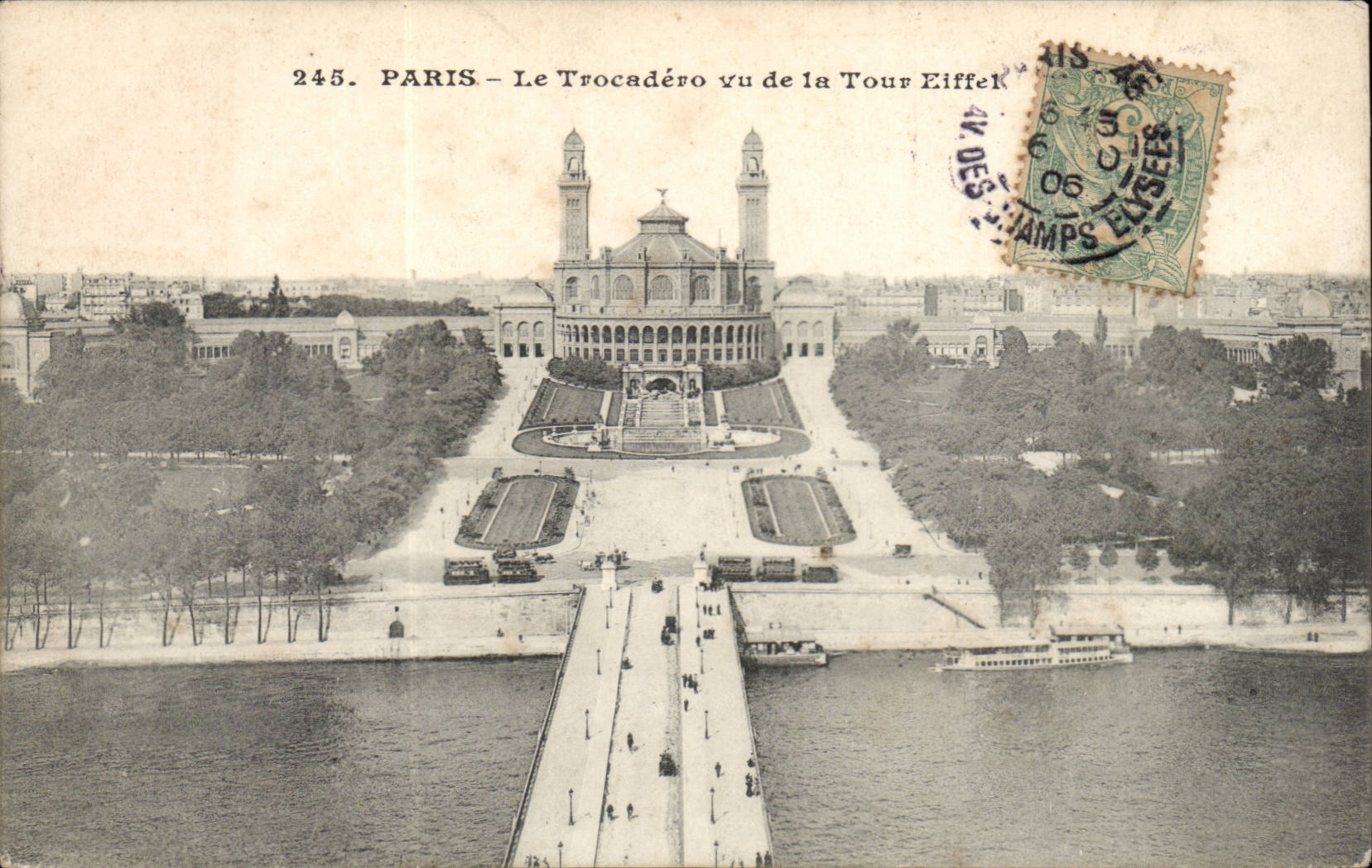 Paris CPA Le trocadero vu de la Tour Eiffel