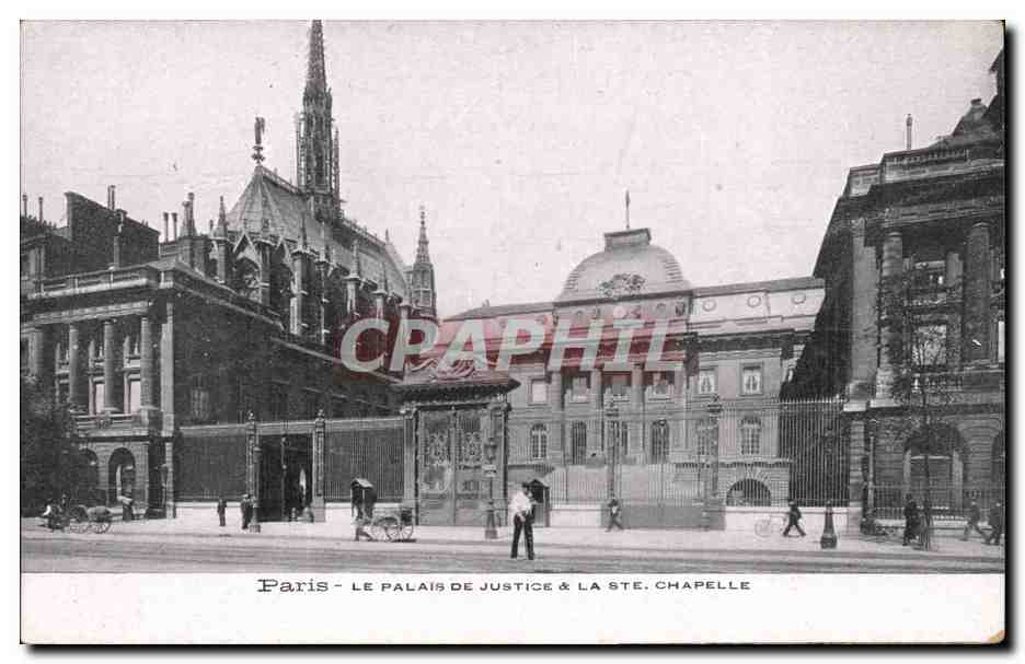 Paris CPA Palais de justice et la sainte chapelle