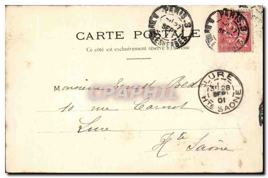 CPA M Edmond Rostand auteur de l'aiglon (Napoleon) ecrivain poete — Verso