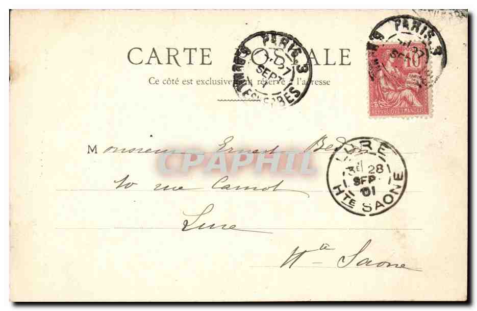 CPA L'aiglon (Napoleon) Flambeau Guitry — Rückseite