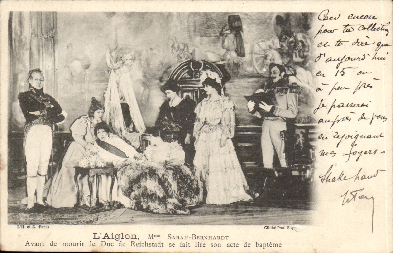 CPA L'aiglon (Napoleon) par Sarah Bernhardt 