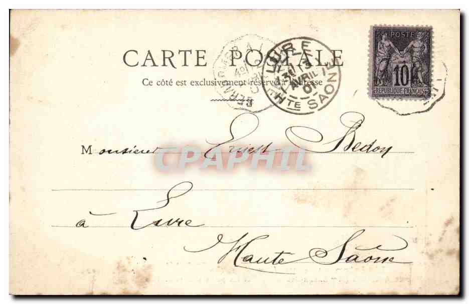 L'Aiglon (Acte II) — Leçon de tactique (Mme Sarah Bernhardt) et les petits soldats de bois — L'H. et C., Paris — Rückseite
