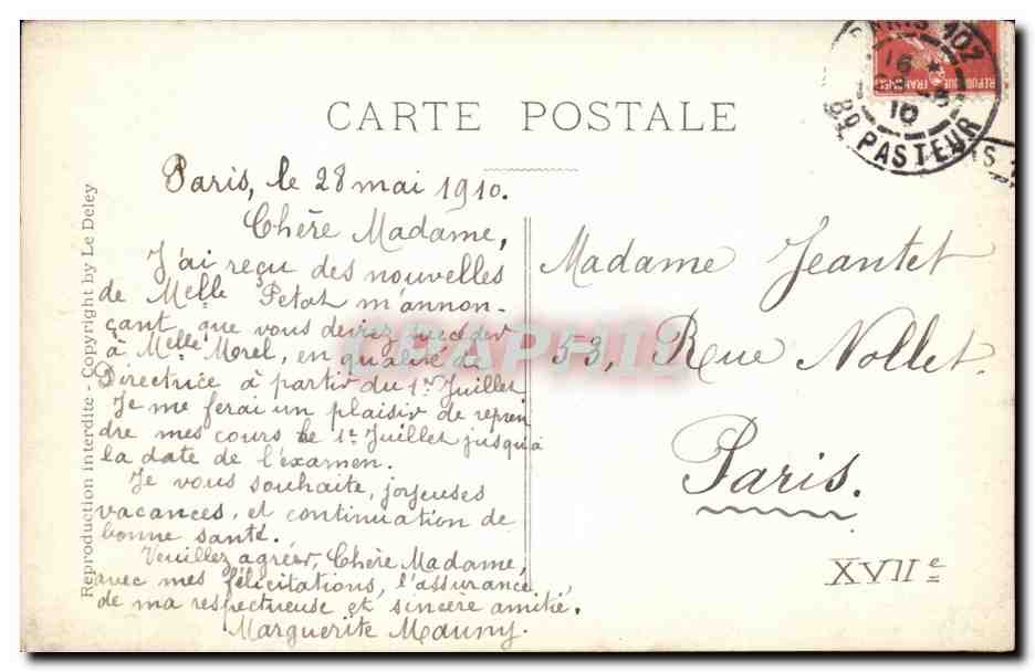 CPA Fantaisie Chantecler Acte III Le jour de la pintade — Rückseite