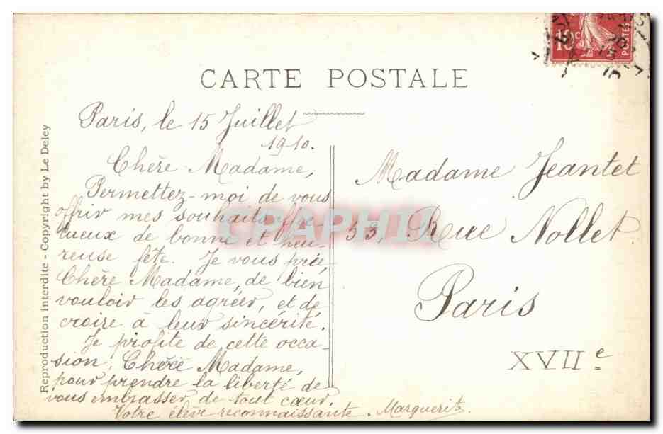 CPA Fantaisie Chantecler Acte IV Les crapauds — Rückseite