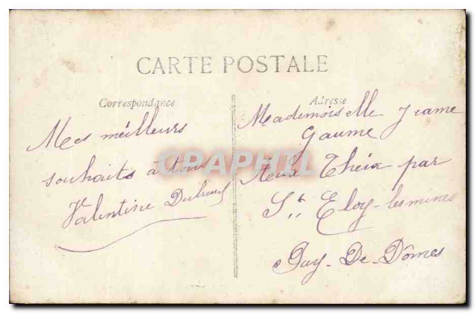CPA Fantaisie Enfant Heureuse annee — Rückseite
