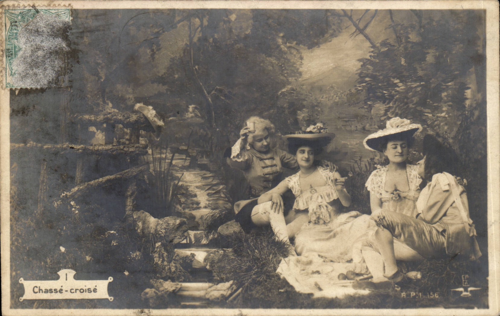 CPA Fantaisie Femme Chasse CRoise
