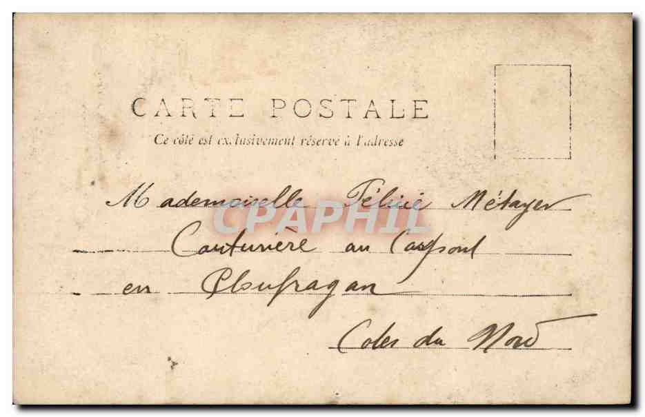 CPA Fantaisie Femme Chasse CRoise — Rückseite