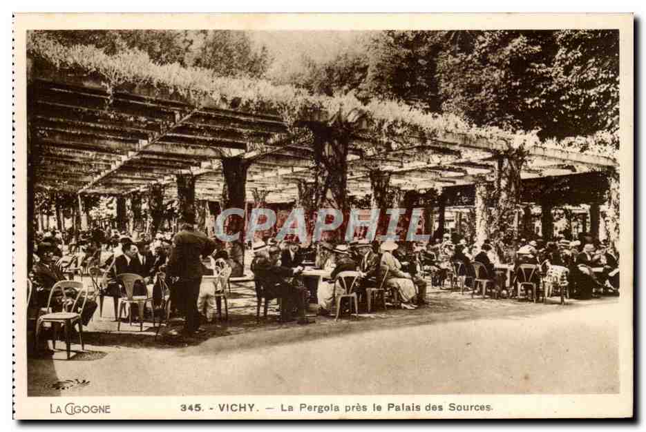 Vichy CPA Le Pergola pres le palais des sources