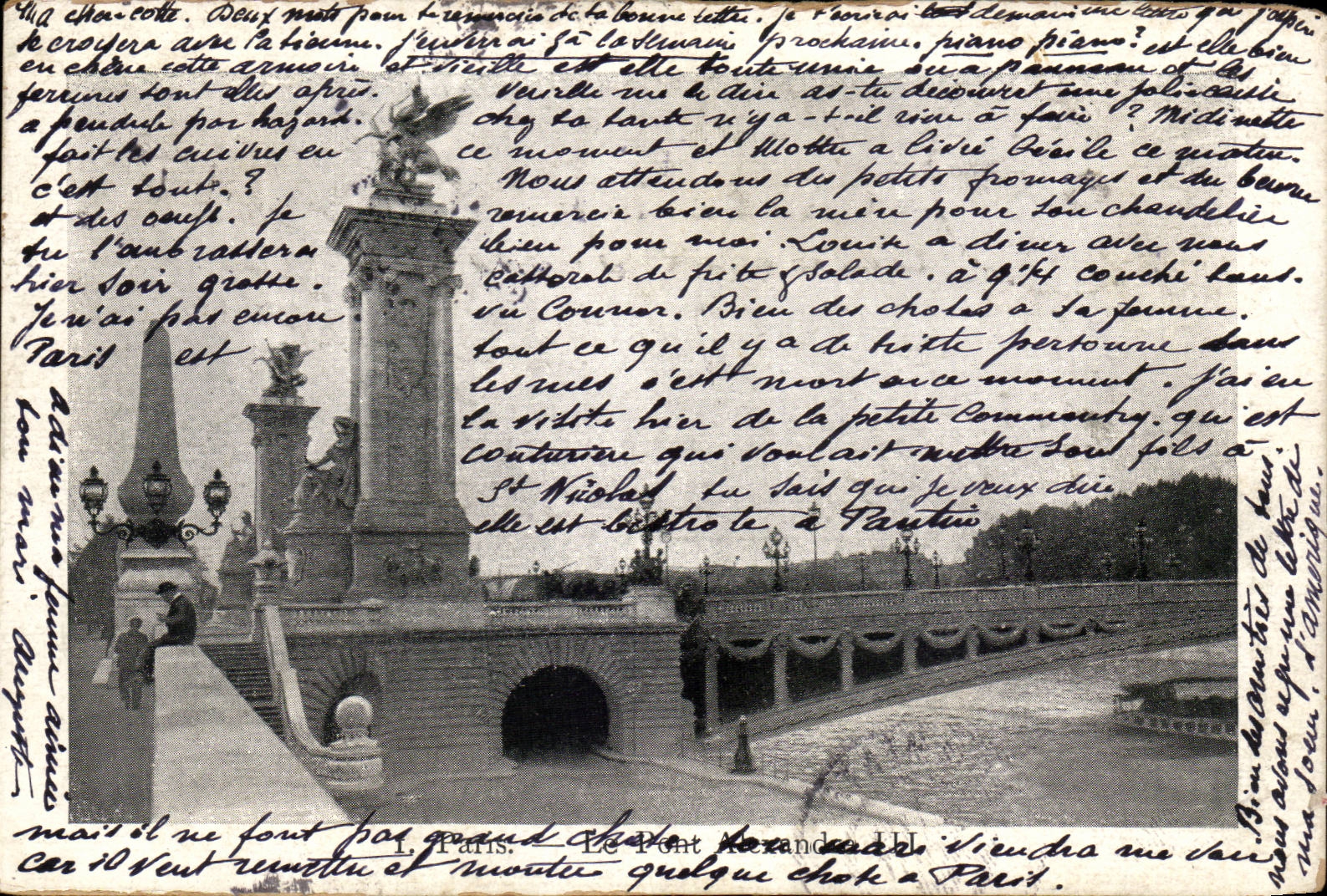 Paris CPA Le pont Alexandre III