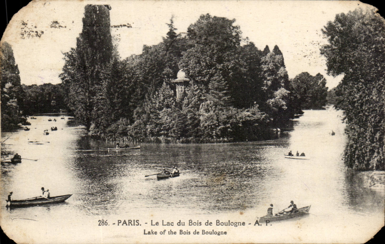 Le Lac du Bois de Boulogne — Paris — A. P. — n° 286