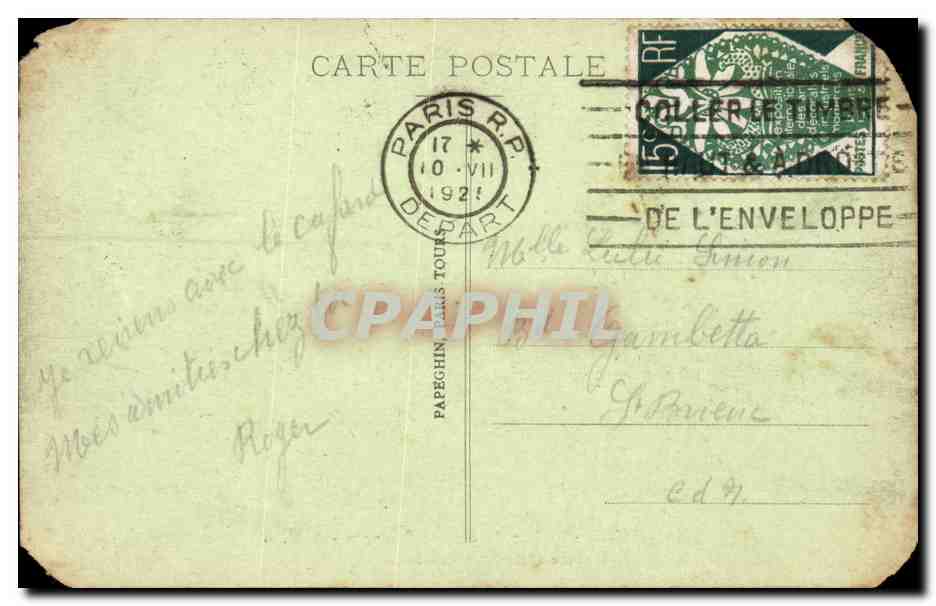 Le Lac du Bois de Boulogne — Paris — A. P. — n° 286 — Reverso