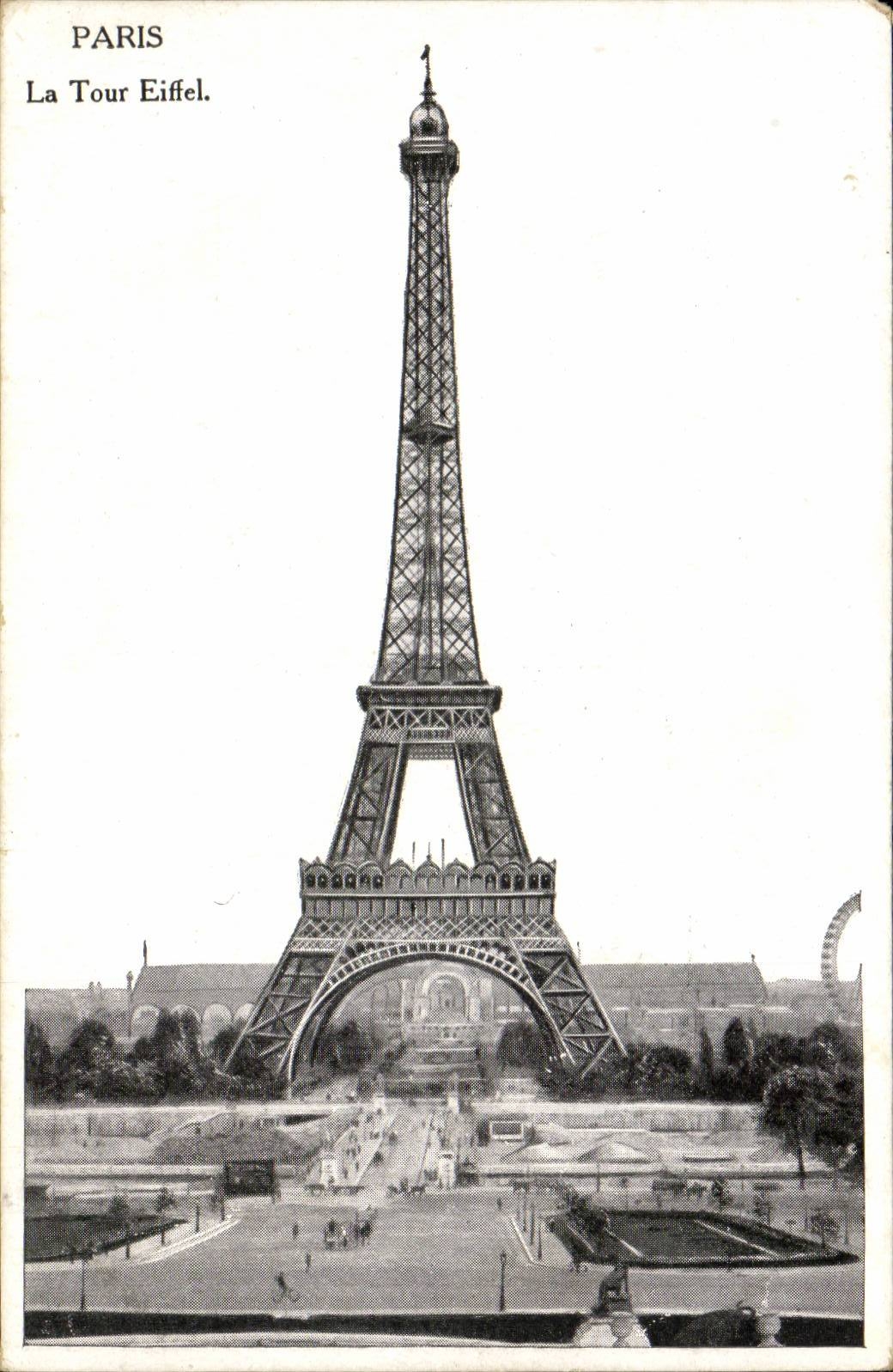 Paris CPA La Tour Eiffel