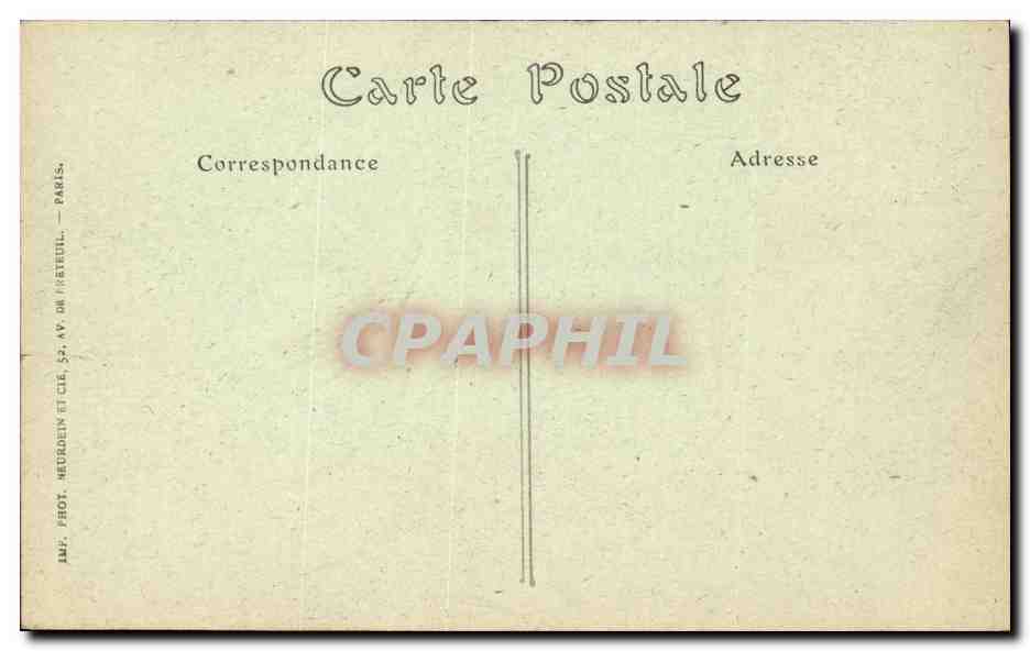 Paris CPA Notre Dame Chimere — Verso