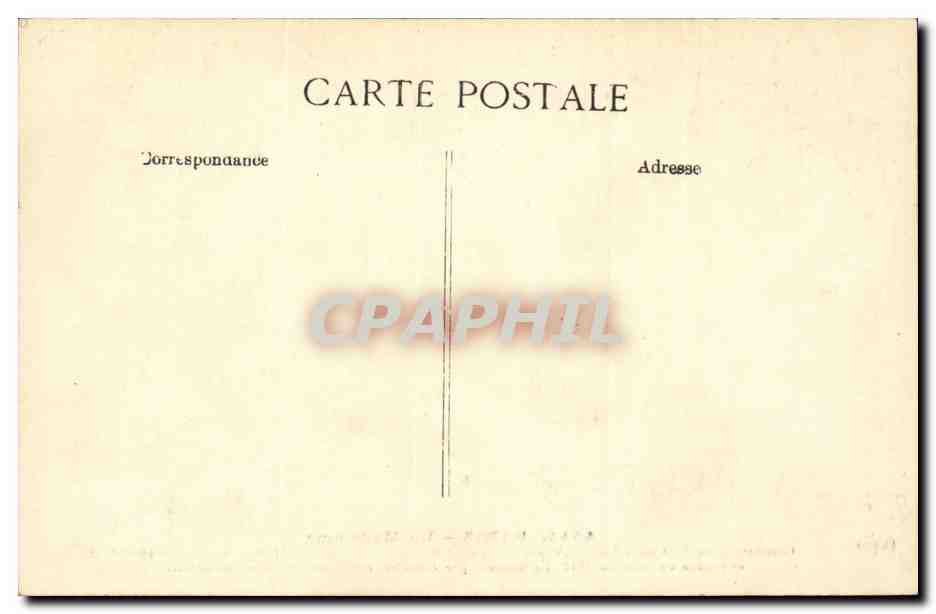 Paris CPA La Madelein — Verso