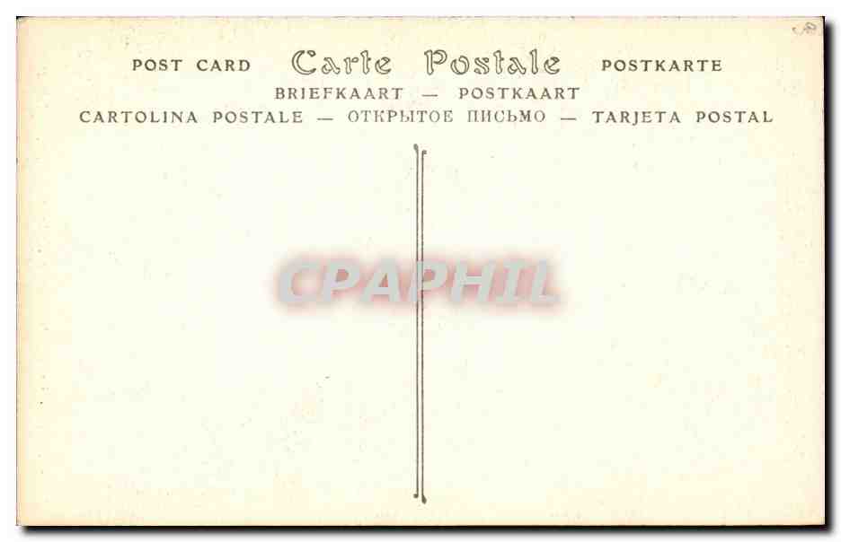 Paris CPA La nef de l'eglise de la Madeleine — Rückseite