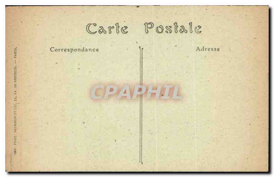 Paris CPA Notre Dame Gargouilles — Verso